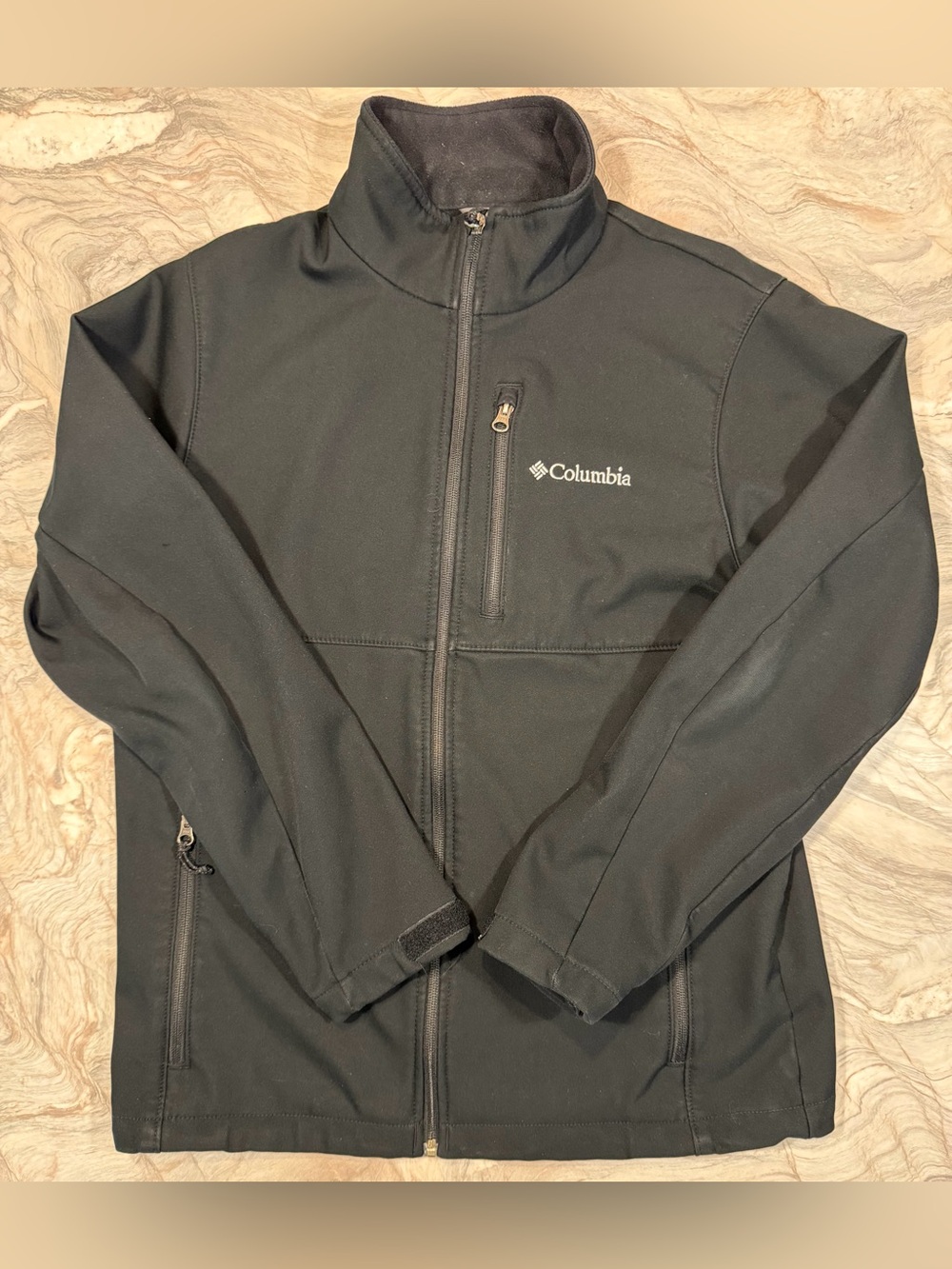 Columbia Black Lightweight Softshell Jacket Men’s Medium